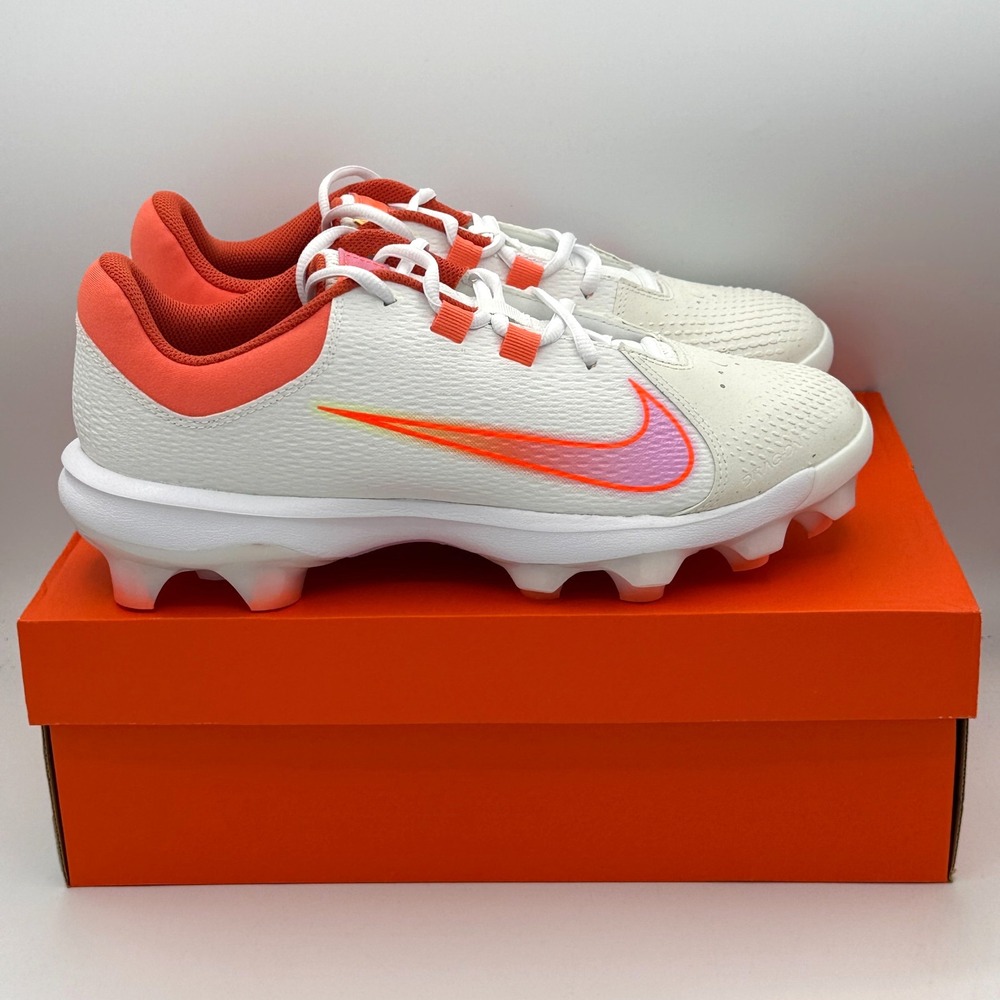 Nike Hyperdiamond 4 Pro MCS Cleats Womens 11.5 Summit White Softball FZ0921 100